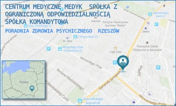 PORADNIA ZDROWIA PSYCHICZNEGO - CENTRUM MEDYCZNE MEDYK  SPÓŁKA Z OGRANICZONĄ ODPOWIEDZIALNOŚCIĄ SPÓŁKA KOMANDYTOWA - UL. JAROSŁAWA DĄBROWSKIEGO 33A,  RZESZÓW