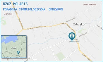 PORADNIA STOMATOLOGICZNA - NZOZ MOLARIS - UL. WŁADYSŁAWA JAGIEŁŁY 1,  ODRZYKOŃ