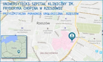 PRZYSZPITALNA PORADNIA UROLOGICZNA - UNIWERSYTECKI SZPITAL KLINICZNY IM. FRYDERYKA CHOPINA W RZESZOWIE - UL. CHOPINA 2,  RZESZÓW