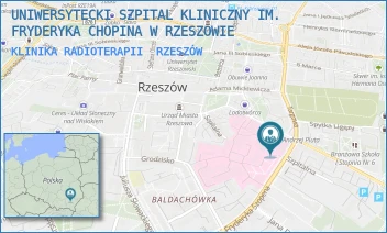 KLINIKA RADIOTERAPII - UNIWERSYTECKI SZPITAL KLINICZNY IM. FRYDERYKA CHOPINA W RZESZOWIE - UL. CHOPINA 2,  RZESZÓW