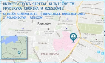 KLINIKA GINEKOLOGII, GINEKOLOGII ONKOLOGICZNEJ I POŁOŻNICTWA - UNIWERSYTECKI SZPITAL KLINICZNY IM. FRYDERYKA CHOPINA W RZESZOWIE - UL. CHOPINA 2,  RZESZÓW