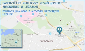 PORADNIA DLA OSÓB Z AUTYZMEM DZIECIĘCYM - SAMODZIELNY PUBLICZNY ZESPÓŁ OPIEKI ZDROWOTNEJ W LEŻAJSKU - MARIACKI 9,  LEŻAJSK