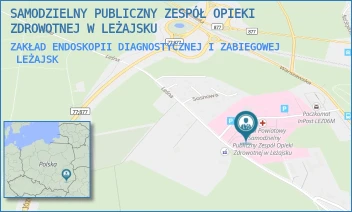 ZAKŁAD ENDOSKOPII DIAGNOSTYCZNEJ I ZABIEGOWEJ - SAMODZIELNY PUBLICZNY ZESPÓŁ OPIEKI ZDROWOTNEJ W LEŻAJSKU - UL. LEŚNA 22,  LEŻAJSK