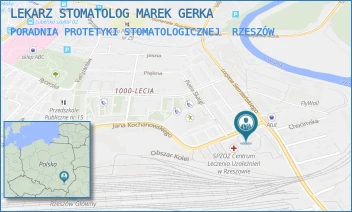 PORADNIA PROTETYKI STOMATOLOGICZNEJ - LEKARZ STOMATOLOG MAREK GERKA - UL. JANA KOCHANOWSKIEGO 15,  RZESZÓW