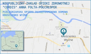PIELĘGNIARSKA OPIEKA DŁUGOTERMINOWA DOMOWA - NIEPUBLICZNY ZAKŁAD OPIEKI ZDROWOTNEJ "CORDIS" ANNA FOLTA-PÓŁCHŁOPEK - UL. BRZOZOWSKA 1A,  KROŚCIENKO WYŻNE