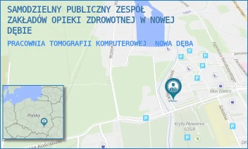 PRACOWNIA TOMOGRAFII KOMPUTEROWEJ - SAMODZIELNY PUBLICZNY ZESPÓŁ ZAKŁADÓW OPIEKI ZDROWOTNEJ W NOWEJ DĘBIE - UL. KOŚCIUSZKI 1,  NOWA DĘBA
