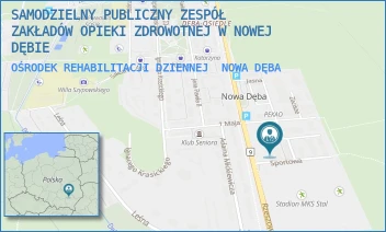 OŚRODEK REHABILITACJI DZIENNEJ - SAMODZIELNY PUBLICZNY ZESPÓŁ ZAKŁADÓW OPIEKI ZDROWOTNEJ W NOWEJ DĘBIE - UL. RZESZOWSKA 8,  NOWA DĘBA