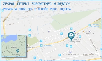 PORADNIA GRUŹLICY I CHORÓB PŁUC - ZESPÓŁ OPIEKI ZDROWOTNEJ W DĘBICY - UL. CMENTARNA 54,  DĘBICA
