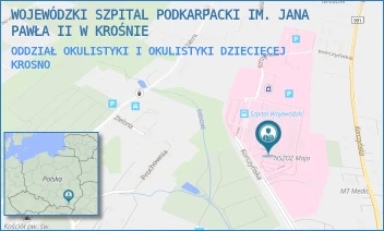 ODDZIAŁ OKULISTYKI I OKULISTYKI DZIECIĘCEJ - WOJEWÓDZKI SZPITAL PODKARPACKI IM. JANA PAWŁA II W KROŚNIE - UL. KORCZYŃSKA 57,  KROSNO