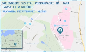 PRACOWNIA FIZJOTERAPII - WOJEWÓDZKI SZPITAL PODKARPACKI IM. JANA PAWŁA II W KROŚNIE - UL. KORCZYŃSKA 57,  KROSNO