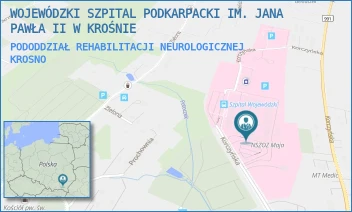 PODODDZIAŁ REHABILITACJI NEUROLOGICZNEJ - WOJEWÓDZKI SZPITAL PODKARPACKI IM. JANA PAWŁA II W KROŚNIE - UL. KORCZYŃSKA 57,  KROSNO
