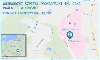 PORADNIA LOGOPEDYCZNA - WOJEWÓDZKI SZPITAL PODKARPACKI IM. JANA PAWŁA II W KROŚNIE - UL. KORCZYŃSKA 57,  KROSNO