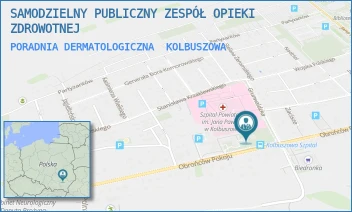 PORADNIA DERMATOLOGICZNA - SAMODZIELNY PUBLICZNY ZESPÓŁ OPIEKI ZDROWOTNEJ - UL. OBROŃCÓW POKOJU 74 A,  KOLBUSZOWA