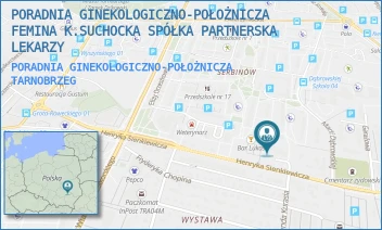 PORADNIA GINEKOLOGICZNO-POŁOŻNICZA - PORADNIA GINEKOLOGICZNO-POŁOŻNICZA FEMINA K.SUCHOCKA SPÓŁKA PARTNERSKA LEKARZY - UL. HENRYKA SIENKIEWICZA 67,  TARNOBRZEG