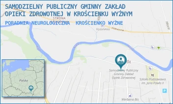 PORADNIA NEUROLOGICZNA - SAMODZIELNY PUBLICZNY GMINNY ZAKŁAD OPIEKI ZDROWOTNEJ W KROŚCIENKU WYŻNYM - UL. SZKOLNA 13,  KROŚCIENKO WYŻNE