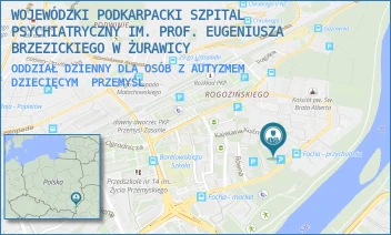 ODDZIAŁ DZIENNY DLA OSÓB Z AUTYZMEM DZIECIĘCYM - WOJEWÓDZKI PODKARPACKI SZPITAL PSYCHIATRYCZNY IM. PROF. EUGENIUSZA BRZEZICKIEGO W ŻURAWICY - WYBRZEŻE MARSZAŁKA FERDYNANDA FOCHA 31,  PRZEMYŚL