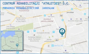 PORADNIA REHABILITACYJNA - CENTRUM REHABILITACJI "ATHLETICS" S.C. - UL. JULIUSZA SŁOWACKIEGO 28,  JAROSŁAW