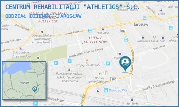 ODDZIAŁ DZIENNY - CENTRUM REHABILITACJI "ATHLETICS" S.C. - UL. JULIUSZA SŁOWACKIEGO 28,  JAROSŁAW