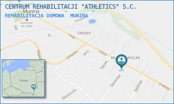 REHABILITACJA DOMOWA - CENTRUM REHABILITACJI "ATHLETICS" S.C. - UL. 3-GO MAJA 118,  MUNINA