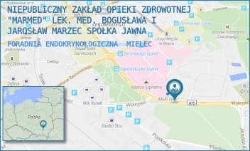 PORADNIA ENDOKRYNOLOGICZNA - NIEPUBLICZNY ZAKŁAD OPIEKI ZDROWOTNEJ "MARMED" LEK. MED. BOGUSŁAWA I JAROSŁAW MARZEC SPÓŁKA JAWNA - UL. WOLNOŚCI 27B,  MIELEC