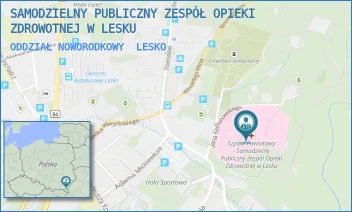 ODDZIAŁ NOWORODKOWY - SAMODZIELNY PUBLICZNY ZESPÓŁ OPIEKI ZDROWOTNEJ W LESKU - UL. KOCHANOWSKIEGO 2,  LESKO