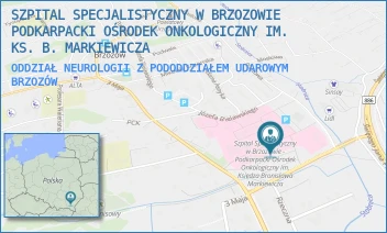ODDZIAŁ NEUROLOGII Z PODODDZIAŁEM UDAROWYM - SZPITAL SPECJALISTYCZNY W BRZOZOWIE PODKARPACKI OŚRODEK ONKOLOGICZNY IM. KS. B. MARKIEWICZA - UL. KS. J. BIELAWSKIEGO 18,  BRZOZÓW