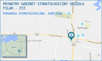 PORADNIA STOMATOLOGICZNA - PRYWATNY GABINET STOMATOLOGICZNY URSZULA FILAR - ZYZ - UL. WĘGIERSKA 1,  KAŃCZUGA