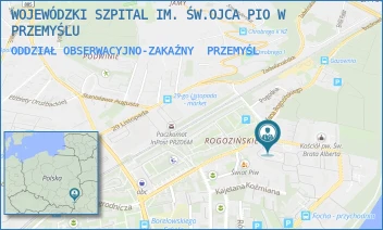 ODDZIAŁ OBSERWACYJNO-ZAKAŹNY - WOJEWÓDZKI SZPITAL IM. ŚW.OJCA PIO W PRZEMYŚLU - UL. STEFANA ROGOZIŃSKIEGO 30,  PRZEMYŚL
