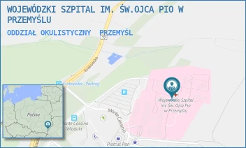 ODDZIAŁ OKULISTYCZNY - WOJEWÓDZKI SZPITAL IM. ŚW.OJCA PIO W PRZEMYŚLU - UL. MONTE CASSINO 18,  PRZEMYŚL