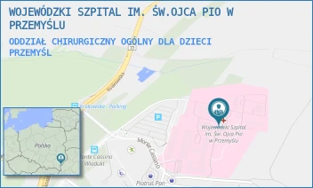 ODDZIAŁ CHIRURGICZNY OGÓLNY DLA DZIECI - WOJEWÓDZKI SZPITAL IM. ŚW.OJCA PIO W PRZEMYŚLU - UL. MONTE CASSINO 18,  PRZEMYŚL