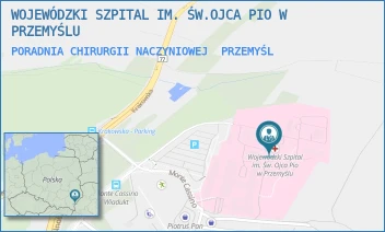 PORADNIA CHIRURGII NACZYNIOWEJ - WOJEWÓDZKI SZPITAL IM. ŚW.OJCA PIO W PRZEMYŚLU - UL. MONTE CASSINO 18,  PRZEMYŚL