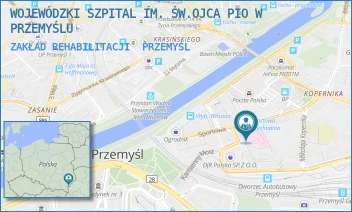 ZAKŁAD REHABILITACJI - WOJEWÓDZKI SZPITAL IM. ŚW.OJCA PIO W PRZEMYŚLU - UL. SPORTOWA 6,  PRZEMYŚL