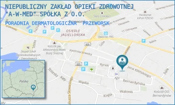 PORADNIA DERMATOLOGICZNA - NIEPUBLICZNY ZAKŁAD OPIEKI ZDROWOTNEJ "A-W-MED" SPÓŁKA Z O.O. - UL. KILIŃSKIEGO 2,  PRZEWORSK