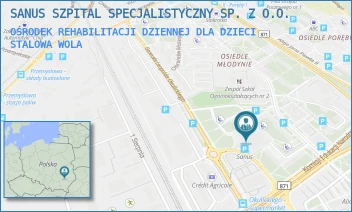 OŚRODEK REHABILITACJI DZIENNEJ DLA DZIECI - SANUS SZPITAL SPECJALISTYCZNY SP. Z O.O. - UL. WOJSKA POLSKIEGO 5,  STALOWA WOLA