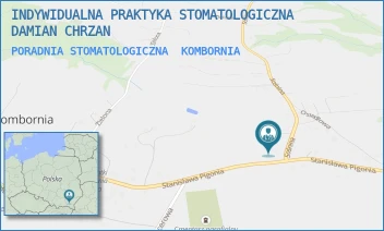PORADNIA STOMATOLOGICZNA - INDYWIDUALNA PRAKTYKA STOMATOLOGICZNA DAMIAN CHRZAN - UL. KOMBORNIA 53,  KOMBORNIA