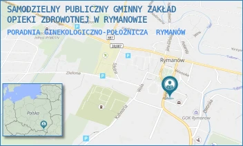 PORADNIA GINEKOLOGICZNO-POŁOŻNICZA - SAMODZIELNY PUBLICZNY GMINNY ZAKŁAD OPIEKI ZDROWOTNEJ W RYMANOWIE - UL. PIŁSUDSKIEGO 2,  RYMANÓW