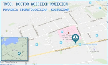 PORADNIA STOMATOLOGICZNA - TWÓJ. DOCTOR WOJCIECH KWIECIEŃ - UL. OBROŃCÓW POKOJU 74A,  KOLBUSZOWA