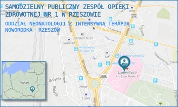 ODDZIAŁ NEONATOLOGII Z INTENSYWNĄ TERAPIĄ NOWORODKA - SAMODZIELNY PUBLICZNY ZESPÓŁ OPIEKI ZDROWOTNEJ NR 1 W RZESZOWIE - UL. RYCERSKA 4,  RZESZÓW