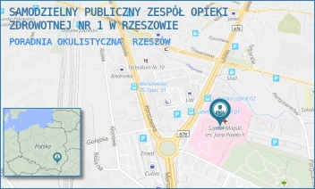 PORADNIA OKULISTYCZNA - SAMODZIELNY PUBLICZNY ZESPÓŁ OPIEKI ZDROWOTNEJ NR 1 W RZESZOWIE - UL. RYCERSKA 4,  RZESZÓW
