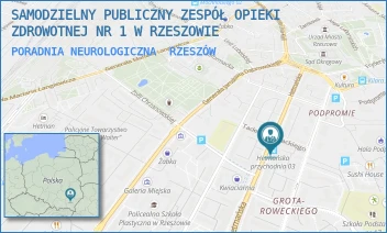 PORADNIA NEUROLOGICZNA - SAMODZIELNY PUBLICZNY ZESPÓŁ OPIEKI ZDROWOTNEJ NR 1 W RZESZOWIE - UL. HETMAŃSKA 21,  RZESZÓW