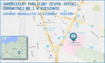 OŚRODEK REHABILITACJI DZIENNEJ - SAMODZIELNY PUBLICZNY ZESPÓŁ OPIEKI ZDROWOTNEJ NR 1 W RZESZOWIE - UL. RYCERSKA 4,  RZESZÓW