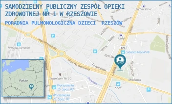 PORADNIA PULMONOLOGICZNA DZIECI - SAMODZIELNY PUBLICZNY ZESPÓŁ OPIEKI ZDROWOTNEJ NR 1 W RZESZOWIE - UL. LUBELSKA 6,  RZESZÓW