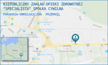 PORADNIA ONKOLOGICZNA - NIEPUBLICZNY ZAKŁAD OPIEKI ZDROWOTNEJ "SPECJALISTA" SPÓŁKA CYWILNA - LWOWSKA 9,  PRZEMYŚL