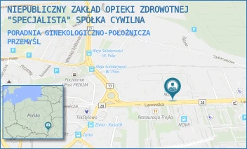 PORADNIA GINEKOLOGICZNO-POŁOŻNICZA - NIEPUBLICZNY ZAKŁAD OPIEKI ZDROWOTNEJ "SPECJALISTA" SPÓŁKA CYWILNA - UL. LWOWSKA 9,  PRZEMYŚL
