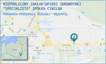 PORADNIA CHIRURGII OGÓLNEJ - NIEPUBLICZNY ZAKŁAD OPIEKI ZDROWOTNEJ "SPECJALISTA" SPÓŁKA CYWILNA - UL. LWOWSKA 9,  PRZEMYŚL
