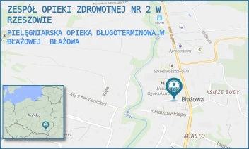 PIELĘGNIARSKA OPIEKA DŁUGOTERMINOWA W BŁAŻOWEJ - ZESPÓŁ OPIEKI ZDROWOTNEJ NR 2 W RZESZOWIE - UL. ARMII KRAJOWEJ 5,  BŁAŻOWA