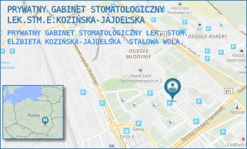 PRYWATNY GABINET STOMATOLOGICZNY LEK. STOM. ELŻBIETA KOZIŃSKA-JAJDELSKA - PRYWATNY GABINET STOMATOLOGICZNY LEK.STM.E.KOZIŃSKA-JAJDELSKA - UL. WOJSKA POLSKIEGO 4A,  STALOWA WOLA