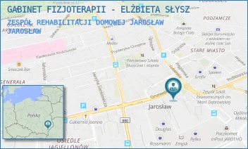 ZESPÓŁ REHABILITACJI DOMOWEJ JAROSŁAW - GABINET FIZJOTERAPII - ELŻBIETA SŁYSZ - UL. GRUNWALDZKA 3A,  JAROSŁAW