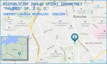 GABINET LEKARZA NEUROLOGA - NIEPUBLICZNY ZAKŁAD OPIEKI ZDROWOTNEJ "PALOMED" SP. Z O. O. - UL. JULIUSZA SŁOWACKIEGO 24,  RZESZÓW
