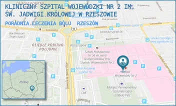 PORADNIA LECZENIA BÓLU - KLINICZNY SZPITAL WOJEWÓDZKI NR 2 IM. ŚW. JADWIGI KRÓLOWEJ W RZESZOWIE - UL. LWOWSKA 60,  RZESZÓW